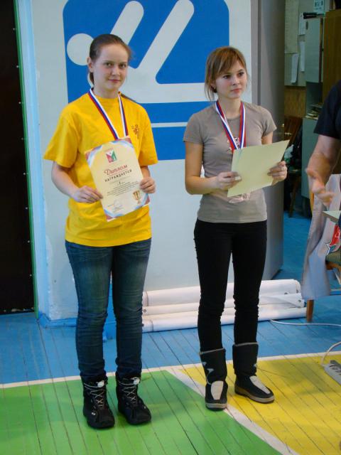 Карпова Анна (Новочебоксарск) – 1 место, Бородина Анна (Павлово) – 3 место – призёры на дистанции 3 класса среди юниорок