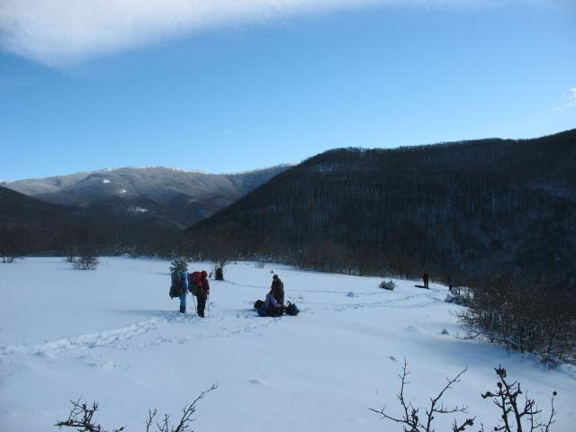 Заснеженные поляны Крыма.