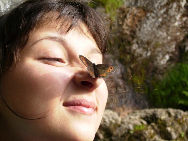 Портрет с бабочкой